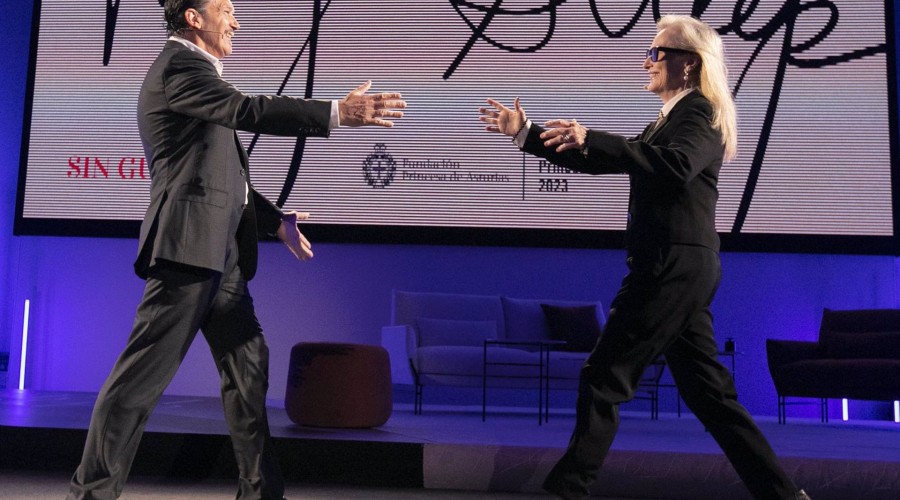Antonio Banderas, rendido a Meryl Streep en su cariñoso reencuentro en Asturias