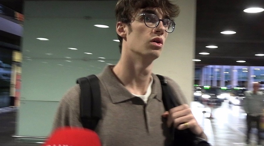 Pablo Urdangarin llega a Barcelona tras asistir al cumpleaños de su abuelo