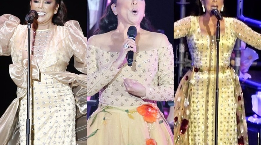 Isabel Pantoja modifica su vestido para el concierto en Bilbao
