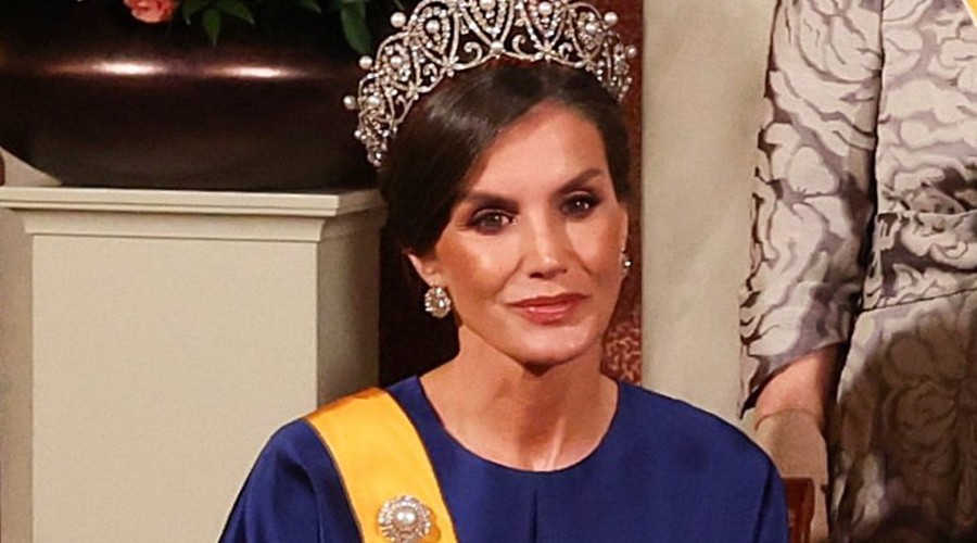 La Reina Letizia, obligada a sentarse durante el besamanos en la cena de gala en Ámsterdam