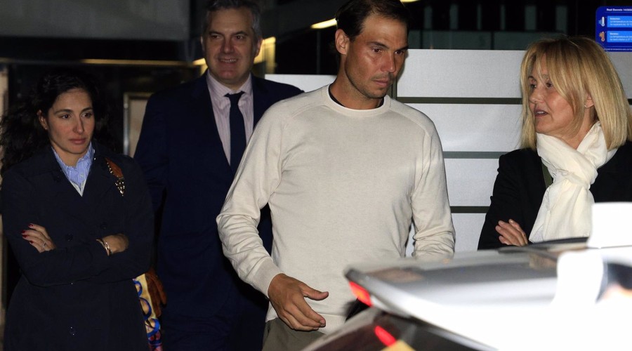 Rafa Nadal disfruta de una cena con su familia tras su victoria