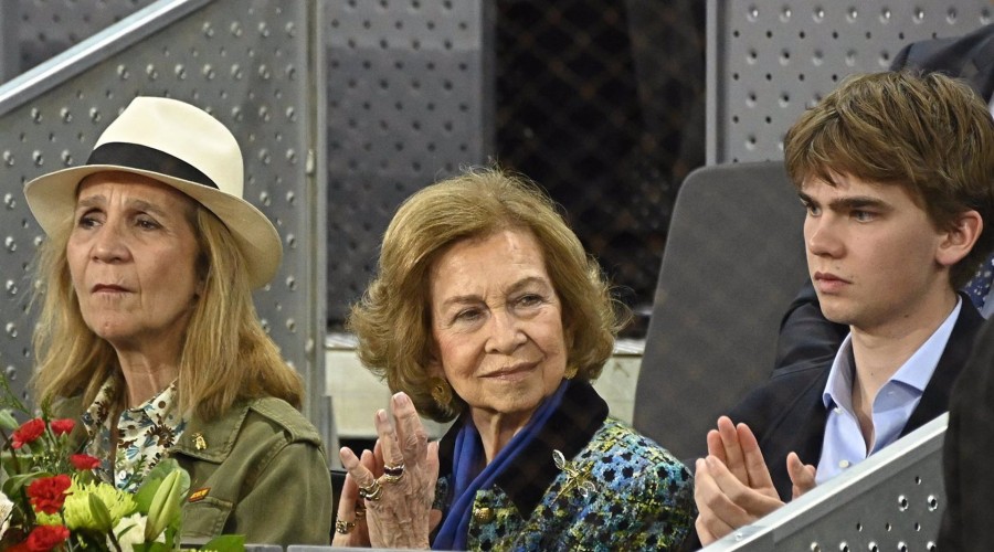 La reina Sofía y la infanta Elena coinciden con Victoria Federica en la final del Mutua Madrid Open